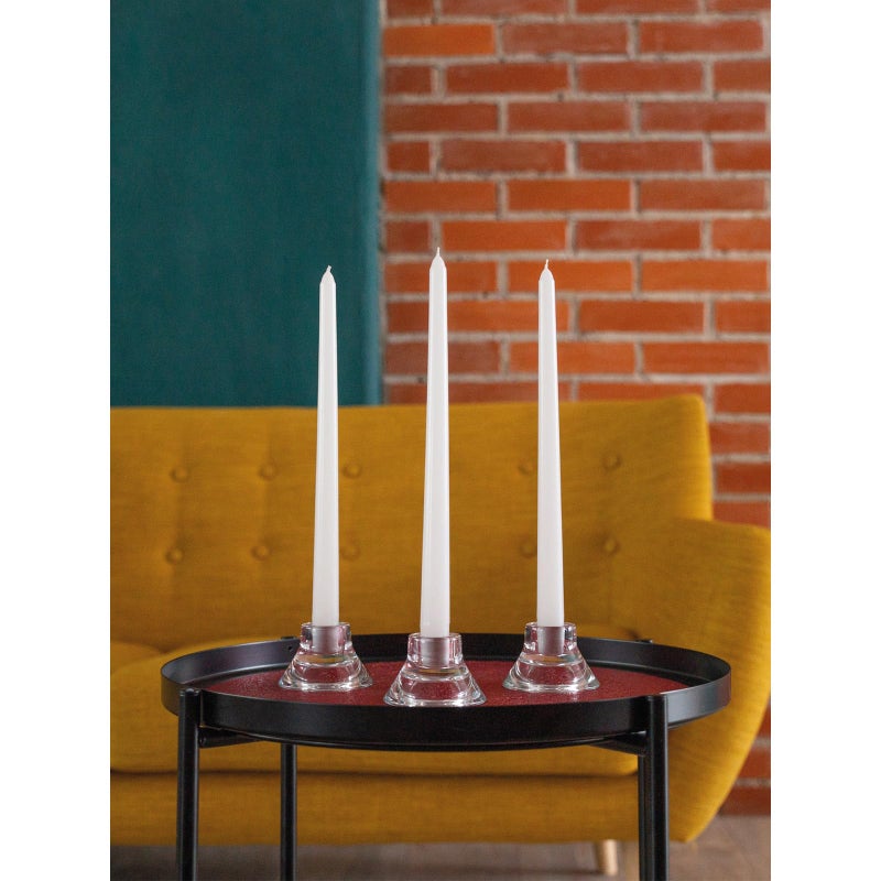 CANDWAX White Taper Candles 12 inch Dripless - Set of 4 Tapered Candles Ideal for Dinner - Smokeless and Unscented Candlesticks - Image 5